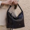 Sac slouchy en cuir - Style hobo, modèle Snake