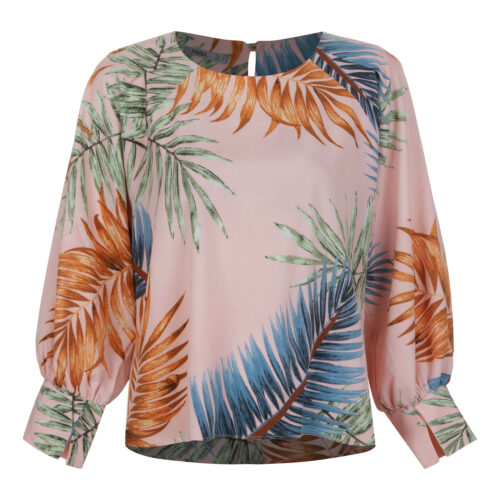 Blouse à manches longues pour femmes avec design Hawaï