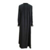 Abaya coupe ample pour femmes musulmanes avec ceinture en noir