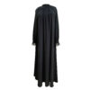 Abaya coupe ample pour femmes musulmanes avec ceinture en noir