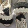 Sandales Sling Back Plates Macramé avec Design Boho Artisanales