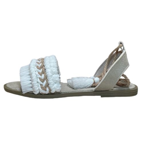 Sandales Sling Back Plates Macramé avec Design Boho Artisanales Code Sh04
