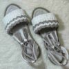 Sandales Sling Back Macramé avec Design Boho Artisanales