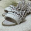 Sandales Sling Back Macramé avec Design Boho Artisanales