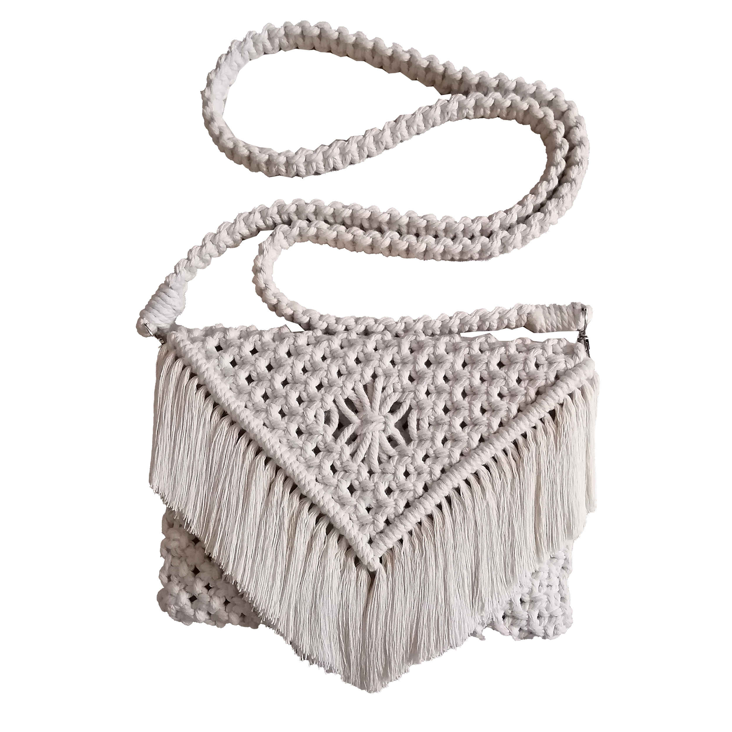 Sac bandoulière en macramé pour femmes tissé à la main, modèle Gandom