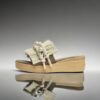Tongs Wedge Macramé pour Femmes Modèle Boho