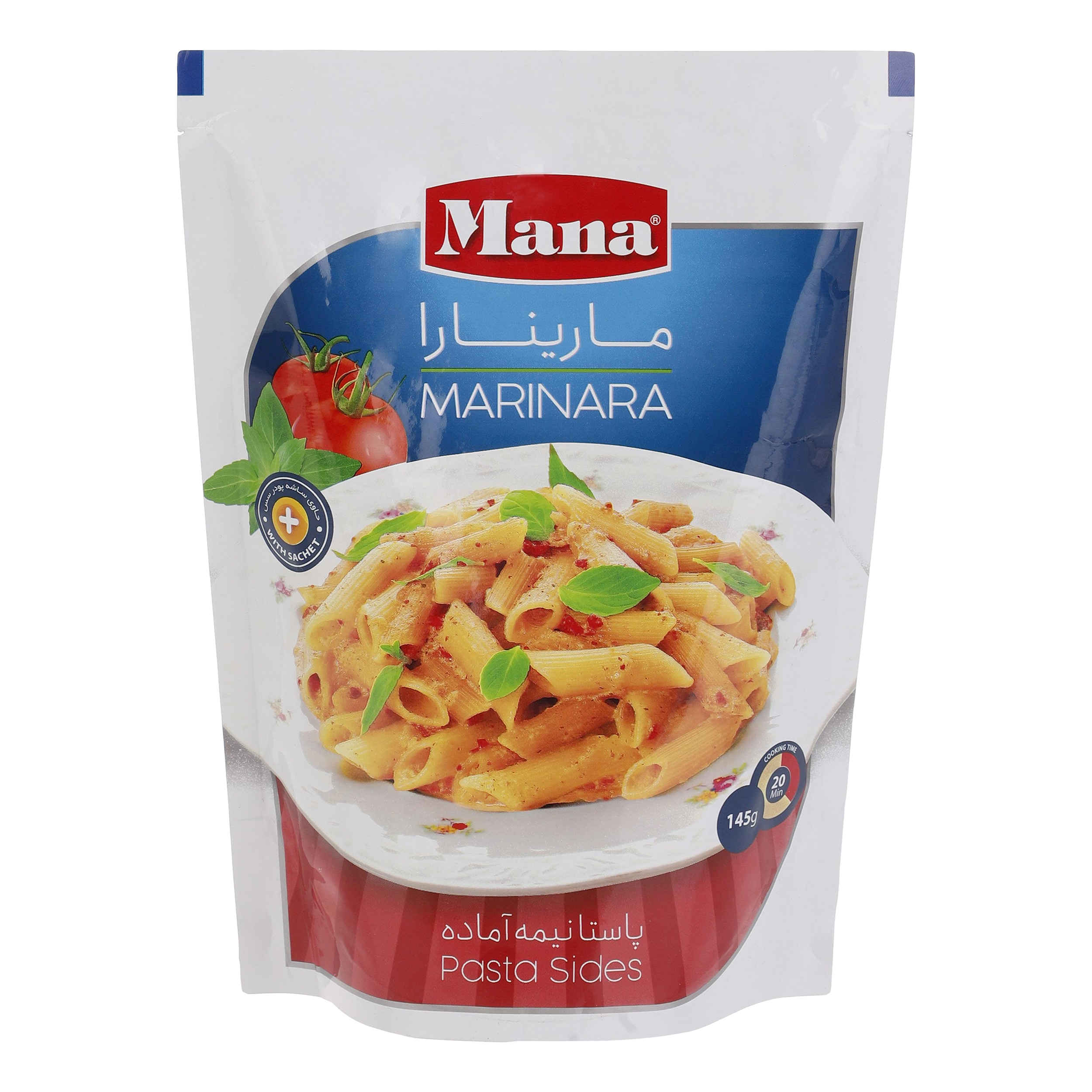 Pâtes instantanées Mana avec sauce marinara 145g (20 paquets)