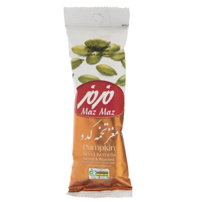 Snack de cerneaux de graines de citrouille grillées et salées Maz Maz – 400 g (10×40 g)