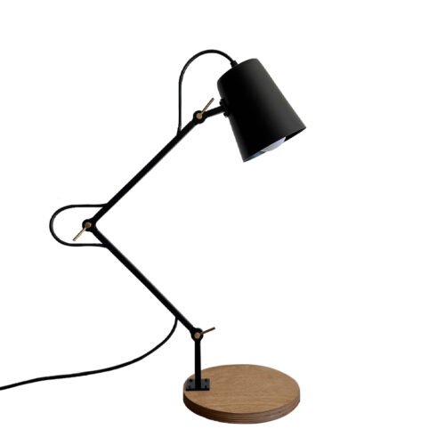 Lampe de bureau en métal réglable fait main – adaptée à la lecture