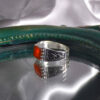 Bague en argent Agate pour homme Élégance Rouge Modèle ANMS