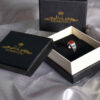 Bague en argent Agate pour homme Élégance Rouge Modèle ANMS