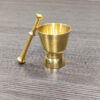 Set de Mortier & Pilon en Laiton Persan Modèle Traditionnel Hoda