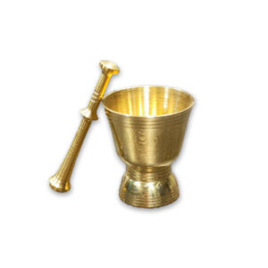 Set de Mortier & Pilon en Laiton Persan Modèle Traditionnel Hoda