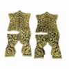 Support Rehal en laiton pliable pour le Coran avec design gravé