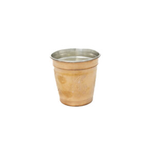 Tasse persane en cuivre – Fabriquée à la main avec anse pour boissons froides – Martelée Darius