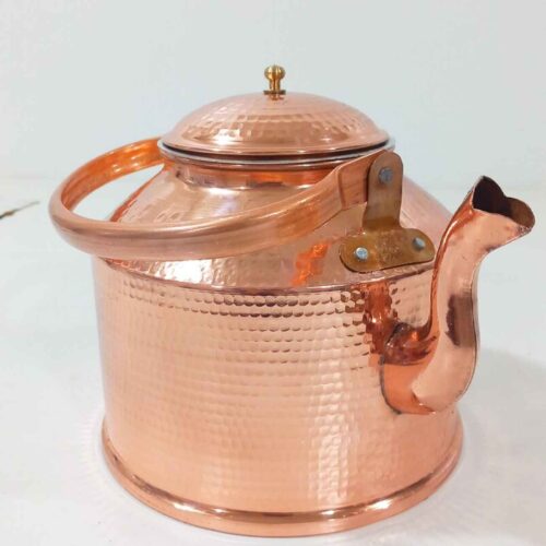 Bouilloire en cuivre persan durable pour cuisinière traditionnelle martelée Nancy