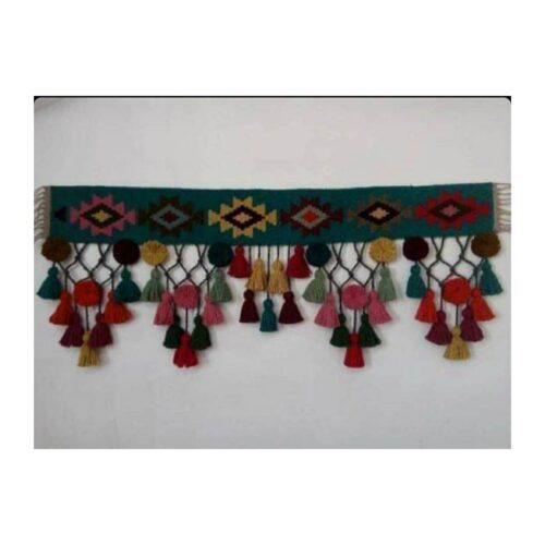 Tenture murale persane à pompons DIY – Tissée main traditionnelle