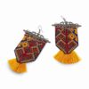 Persian Embroidered Earrings & Necklace Set Model Balochi