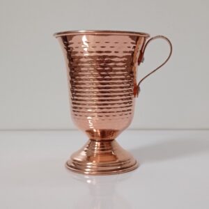 Tasse persane en cuivre – Fabriquée à la main avec anse pour boissons froides – Martelée Parastoo