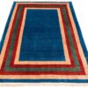 Tapis Gabbeh Persan en laine authentique tissé à la main dans le Fars, bordé