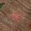 Tapis Gabbeh persan avec laine tissé à la main en Fars motifs animaliers