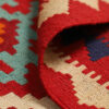 Tapis en laine Kilim persan avec laine tissé à la main en Isfahan Qashqai rouge