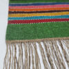 Tapis en laine Kilim persan avec laine tissé à la main en Lorestan rayé vert