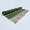Tapis en laine Kilim persan avec laine tissé à la main en Lorestan rayé vert