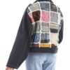 Manto persan coupe ample pour femmes avec design patchwork