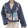 Manto persan coupe ample pour femmes avec design patchwork