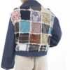 Manto persan coupe ample pour femmes avec design patchwork