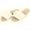 Pantoufles Macramé Boho Chic Plates pour Femmes