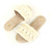 Pantoufles Macramé Boho Chic Plates pour Femmes