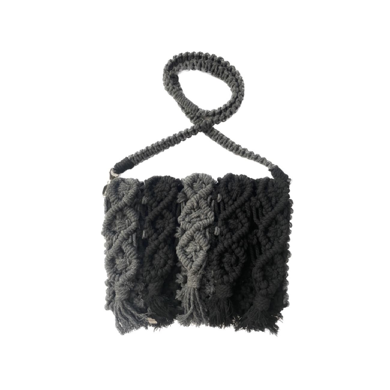 Sac bandoulière en macramé persan pour femmes tissé à la main, modèle Baft