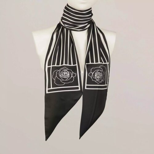 Foulard persan pour femme à rayures – Modèle Fleur