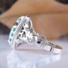 Bague en Argent Persan pour Homme avec Turquoise de Neyshabur