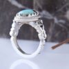 Bague en Argent Persan pour Homme avec Turquoise de Neyshabur