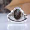 Bague en Argent Persan pour Homme avec Turquoise de Neyshabur