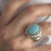 Bague Faite Main pour Homme avec Turquoise de Neyshabur