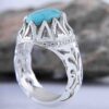 Bague Faite Main pour Homme avec Turquoise de Neyshabur