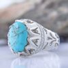 Bague Faite Main pour Homme avec Turquoise de Neyshabur