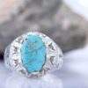 Bague Faite Main pour Homme avec Turquoise de Neyshabur