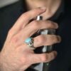 Bague Faite Main pour Homme avec Turquoise de Neyshabur