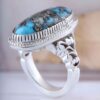 Bague Faite Main pour Homme avec Turquoise de Neyshabur