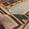Tapis Kilim Persan Patchwork Tissé à la Main Géométrique Marron