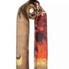 Châle Persan Imprimé Double Face pour Femme avec Motif Calligraphie