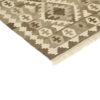 Chemin de Table Tapis Persan Tissé à la Main Style Qashqai Géométrique Blanc