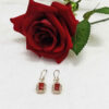 Boucles d'oreilles en argent persan avec Pierre d'Agate