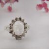 Bague en argent Dur-e Najaf pour femmes Engagement Bliss