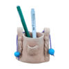 Porte-pinceaux de maquillage en poterie fait main dans le design de sac en toile (x2)esign (x2)